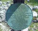 Buchstein Gipfel Inschrift